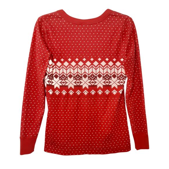 Hanna Andersson Adult M Holiday Long John Pajamas Long Sleeve Top & Joggers - Picture 3 of 9